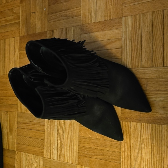 Black suede ankle boots black brian atwood - Picture 2 of 13